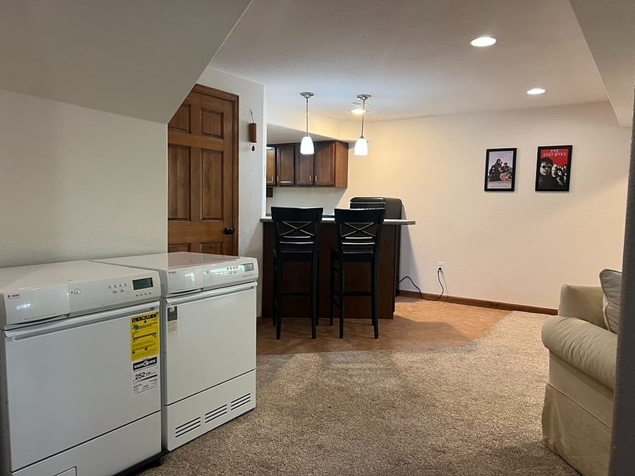 Barstools and countertop nook