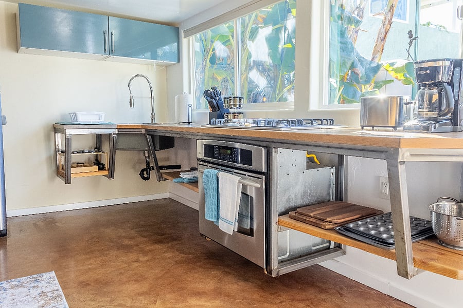 Kitchen essentials for cooking included