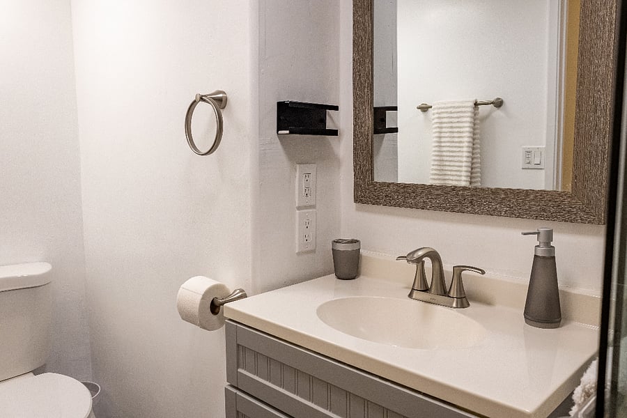 newly remodeled bathroom