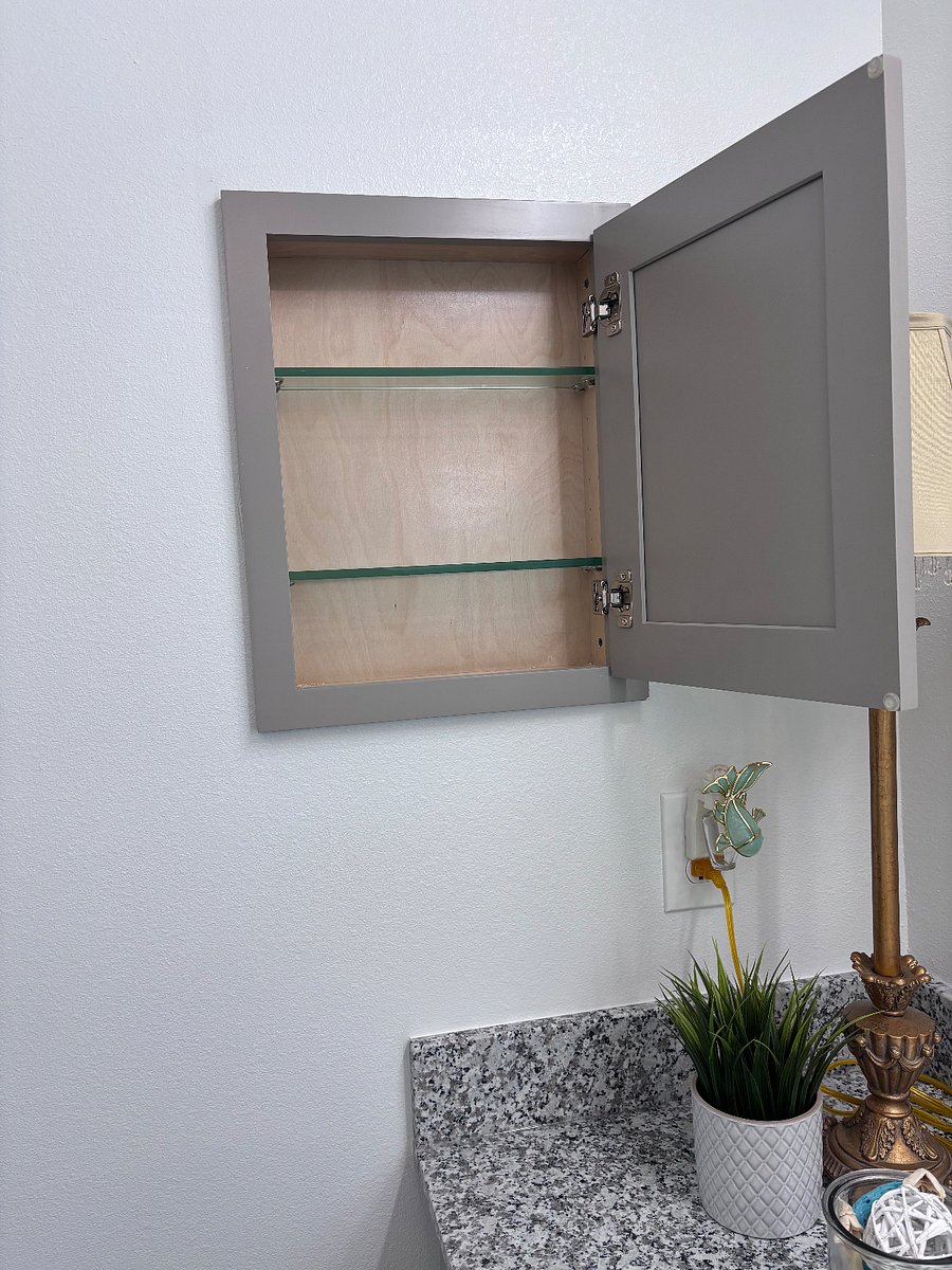 More bathroom storage space