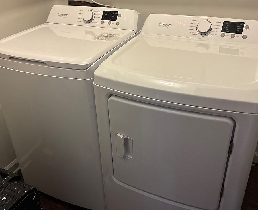 Shared laundry room.