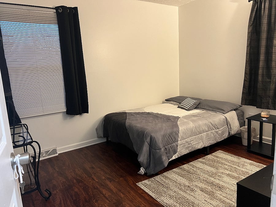 Room 1 - One full-sized bed.