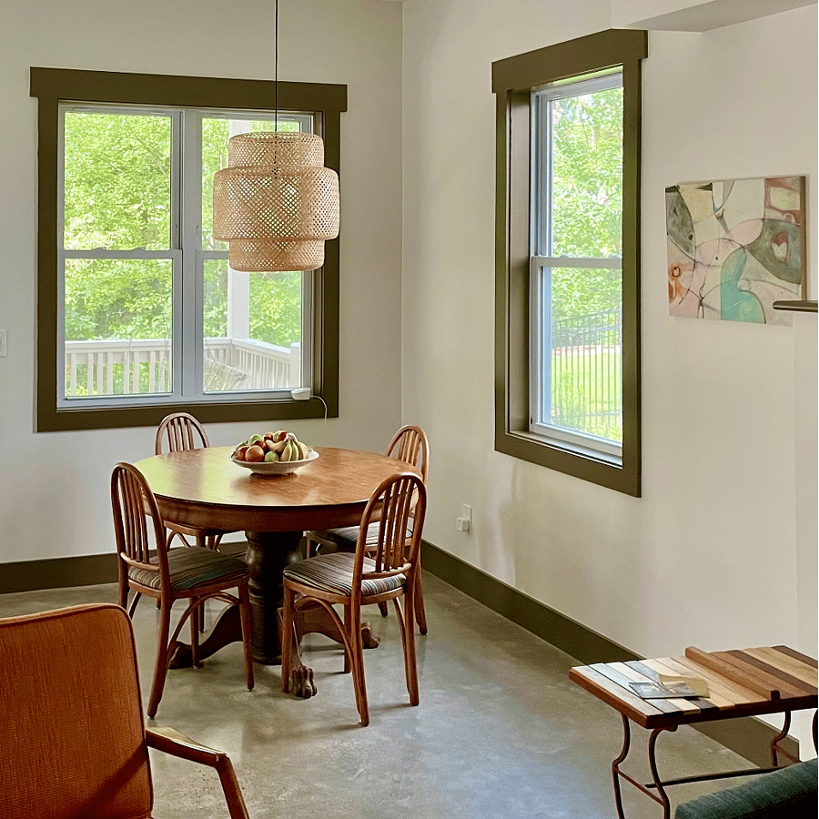 A place to eat, play scrabble, work on your computer or enjoy the views of nature outside your window.
