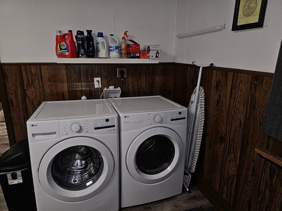 Washer & Dryer located in kitchen