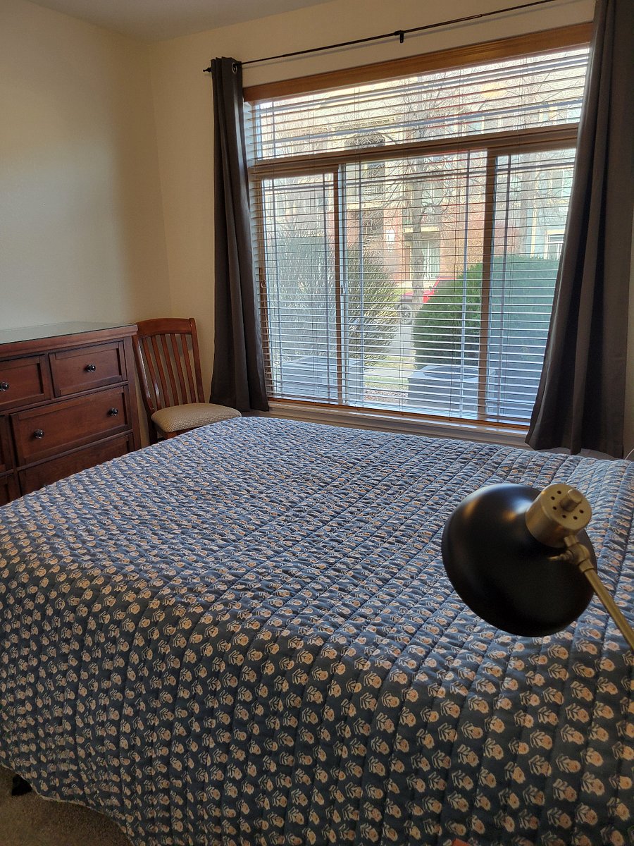 Bedroom, looks onto the sidewalk