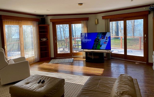 Great room with Lake view