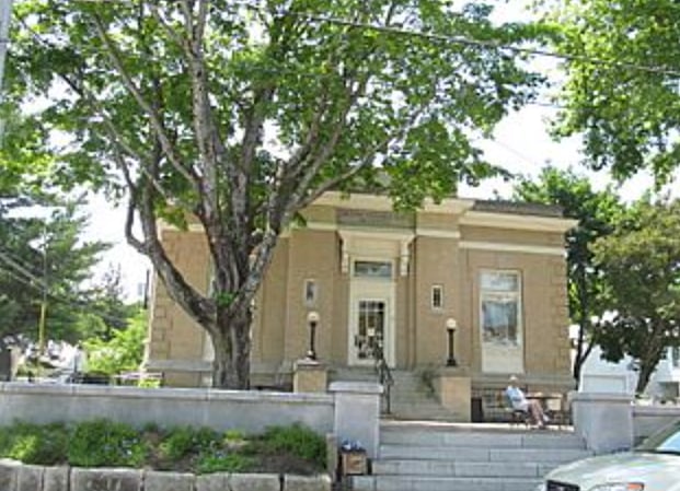Bridgton Library is a 1 min walk.