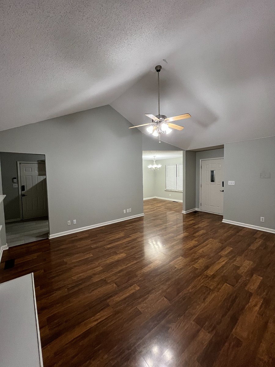 Living Room w/ Dining Room in the back