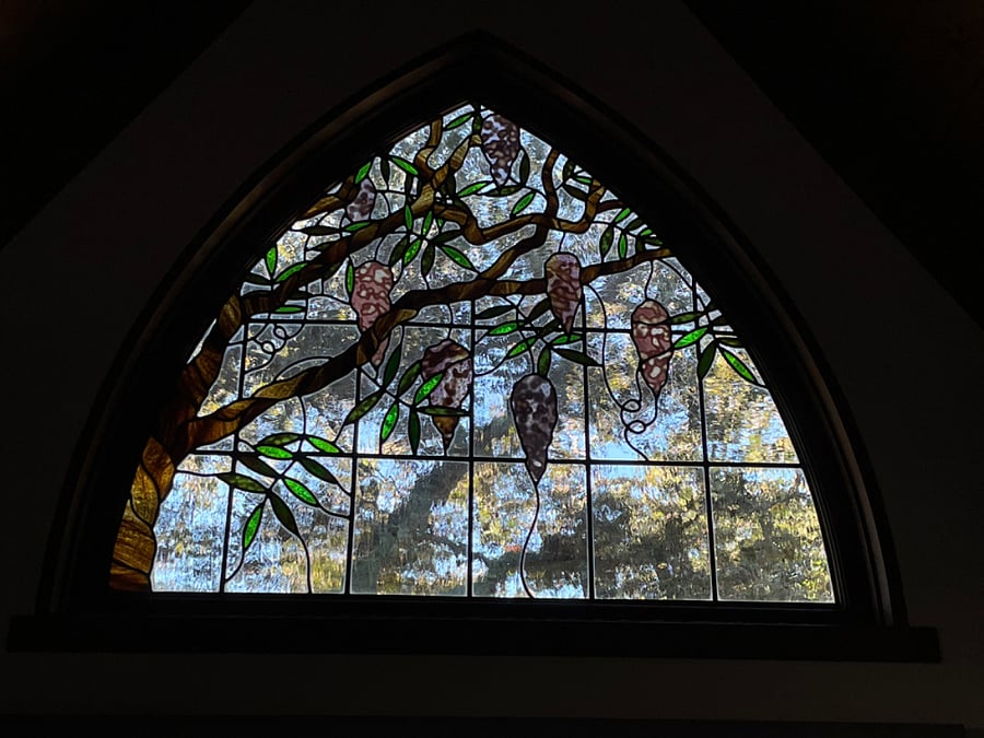 1 of 2 stained glass windows