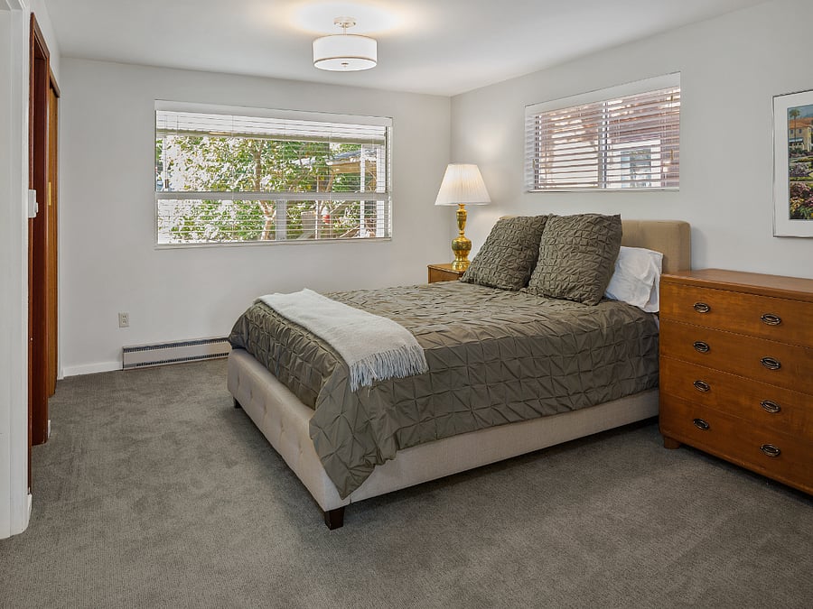 main floor bedroom with queen bed

