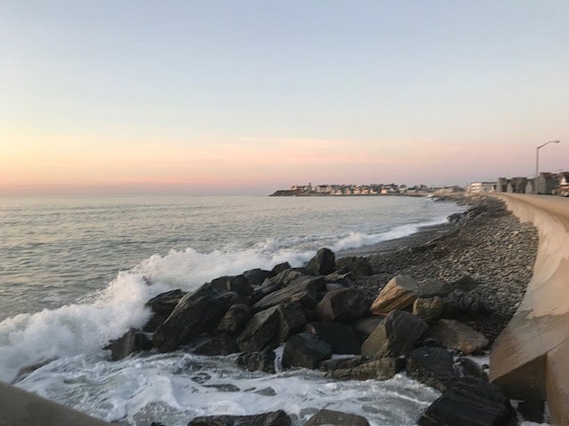 Sunrise at North Beach - just steps away.