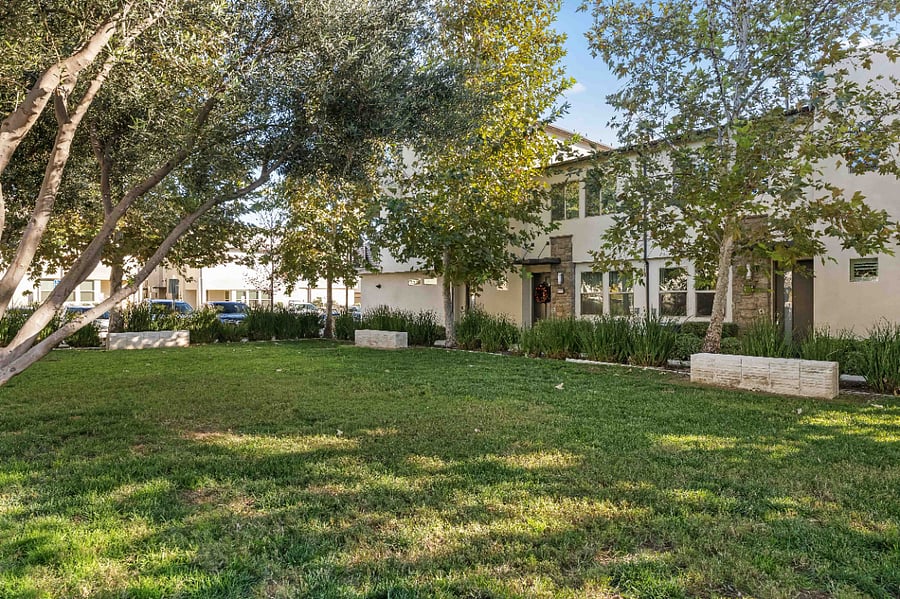 Community Grass and Patio Area