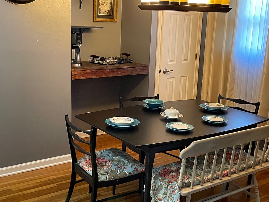 Dining Room with coffee station