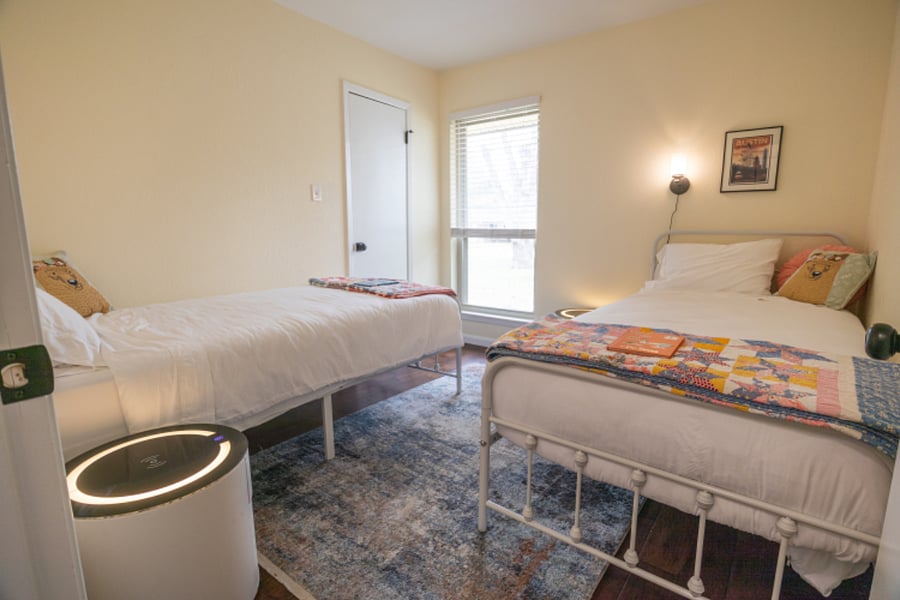 Bedroom 1 with 2 extra long twin beds