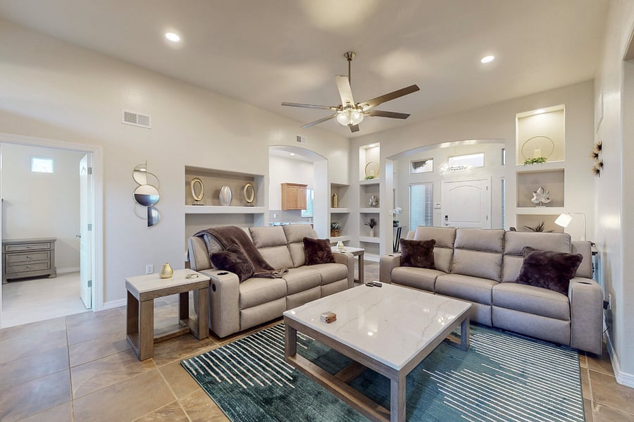 Relax and recline around and make memories with plenty of space for everyone.