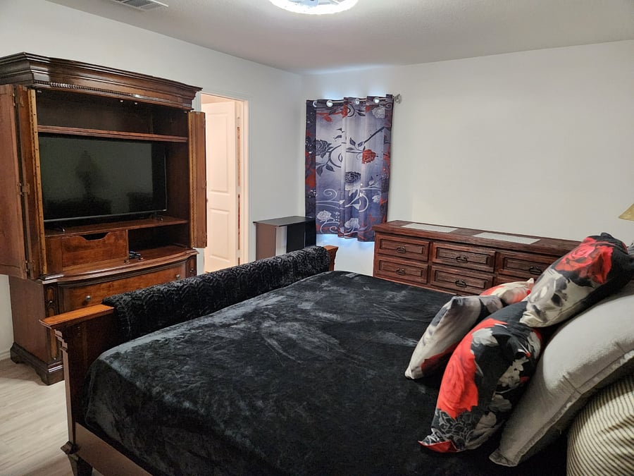 Master Bedroom with Tv