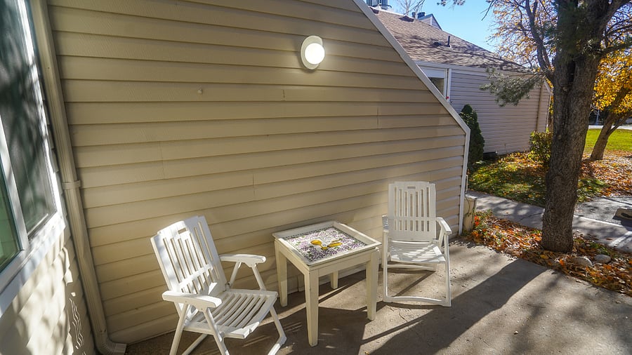 Main level Private patio