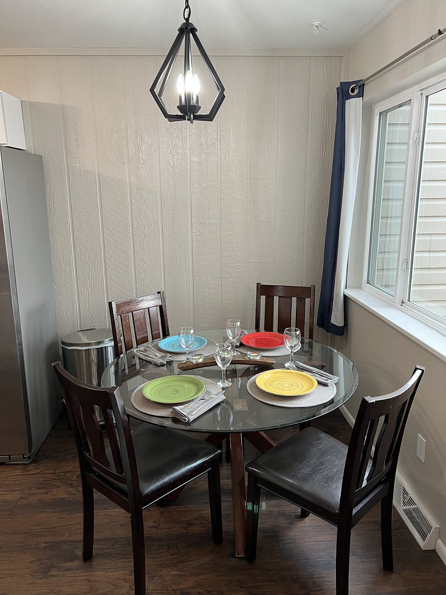 off kitchen eating area
