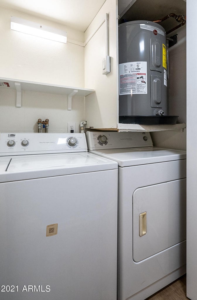 Washer/Dryer and Hot water heater