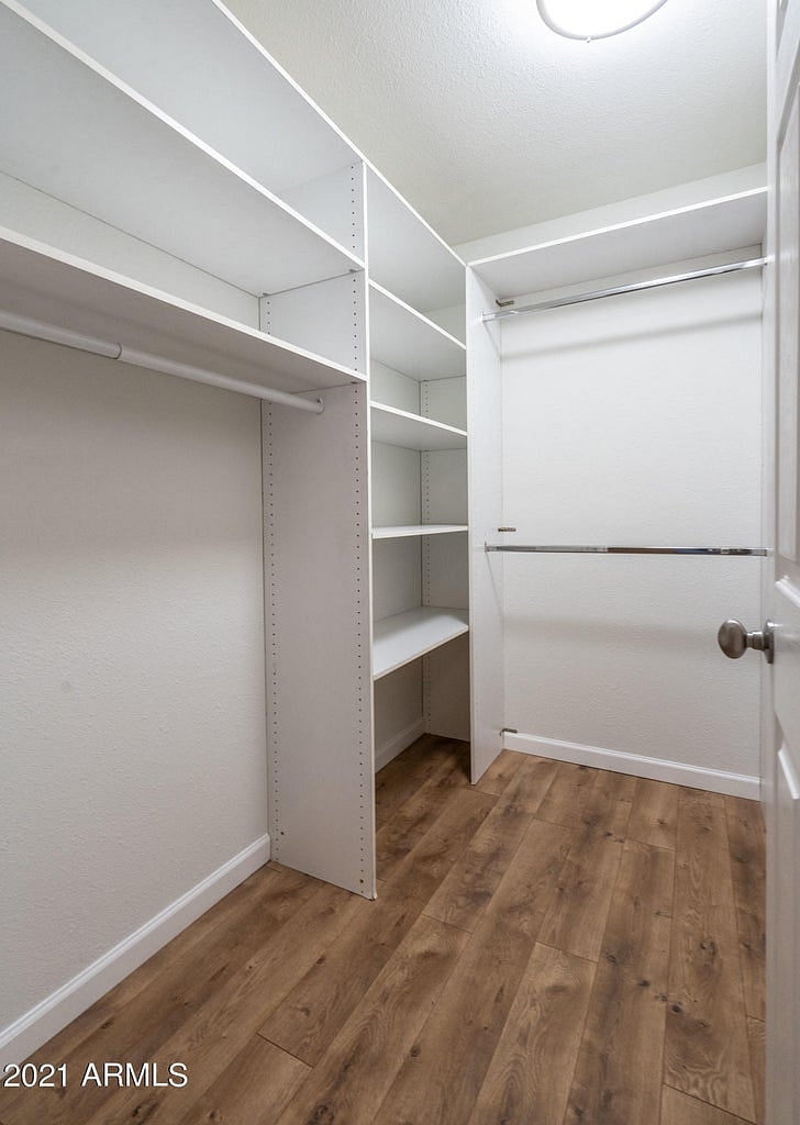 Master bathroom walk in closet