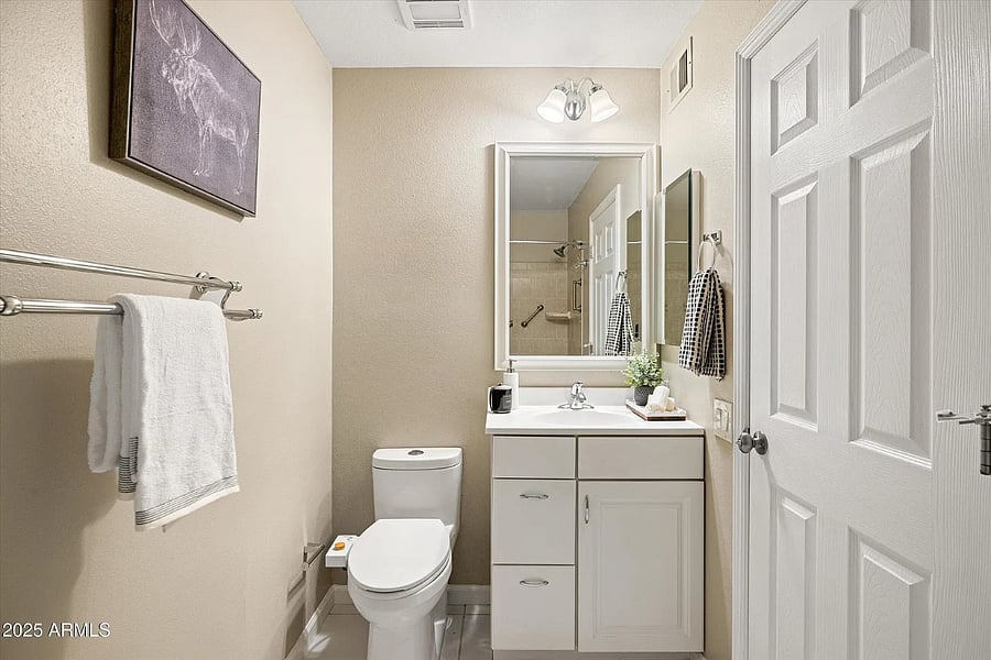 Guest bathroom sink