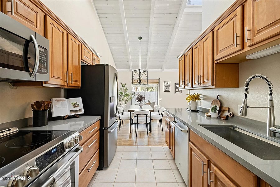 Kitchen towards dining room