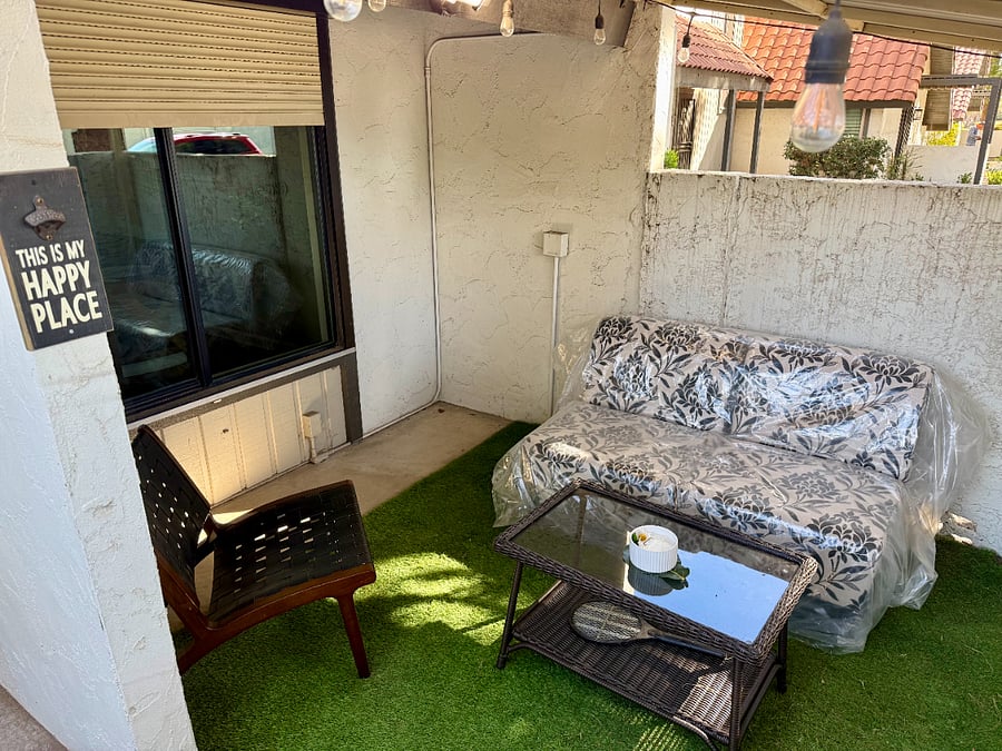 Patio couch and chair