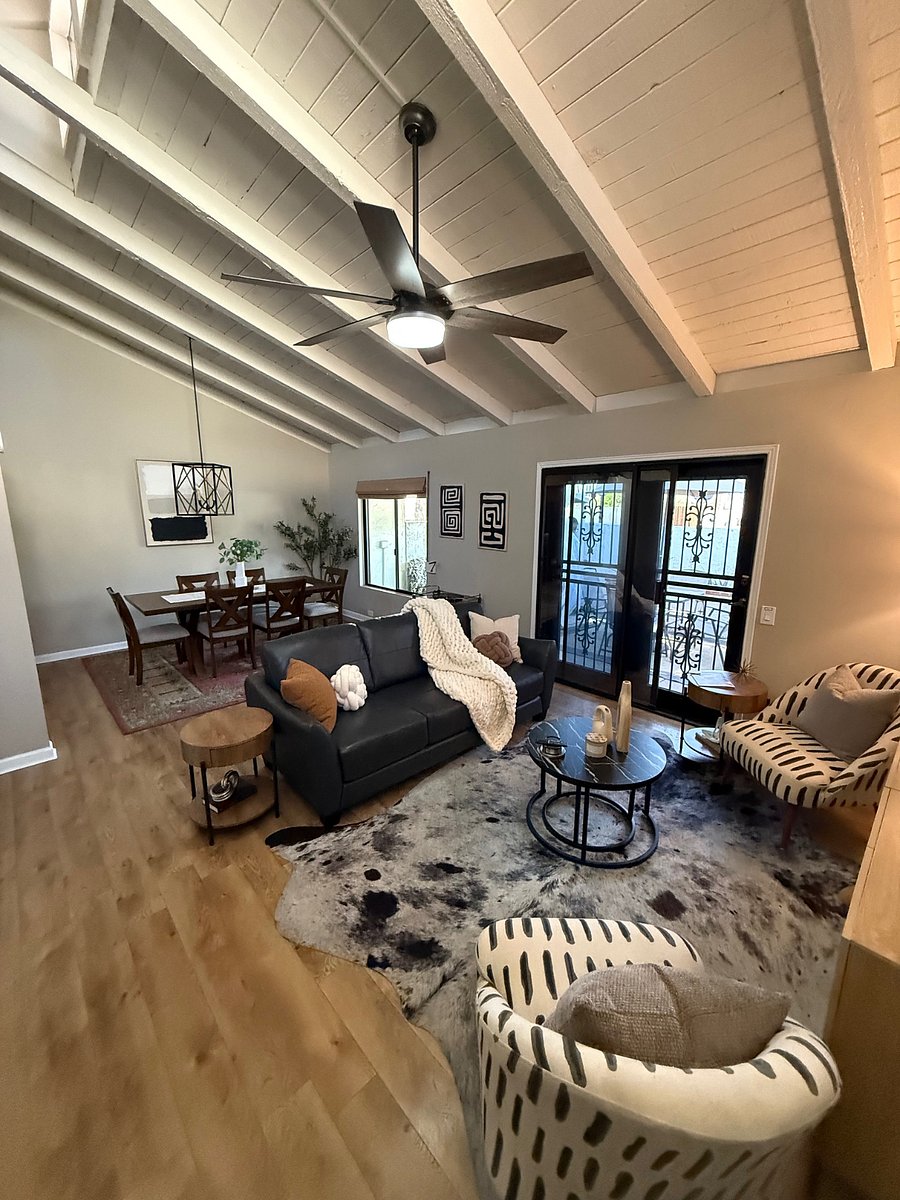Living room towards dining room