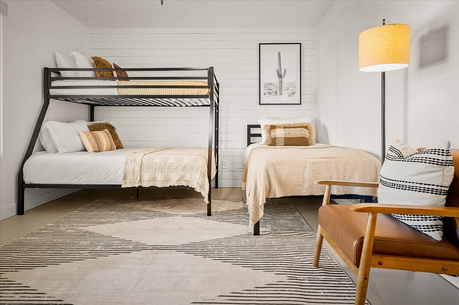 Bunk bedroom  twin over full and single bed. This room can sleep up to 3
