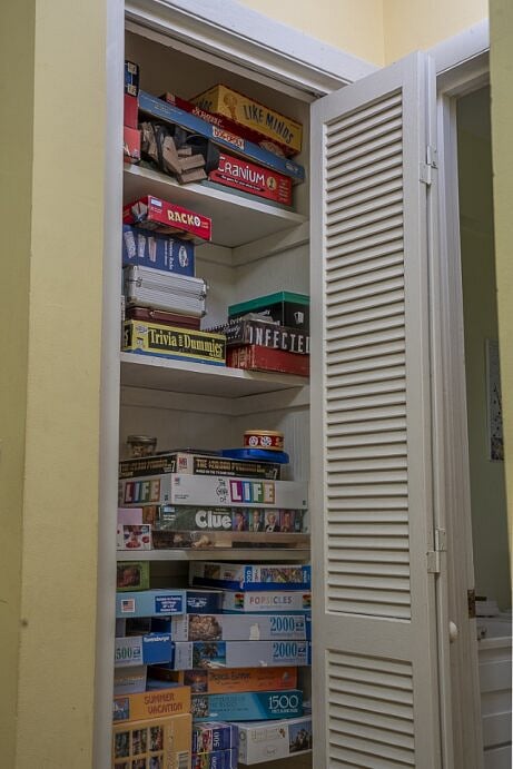 Games and puzzles closet