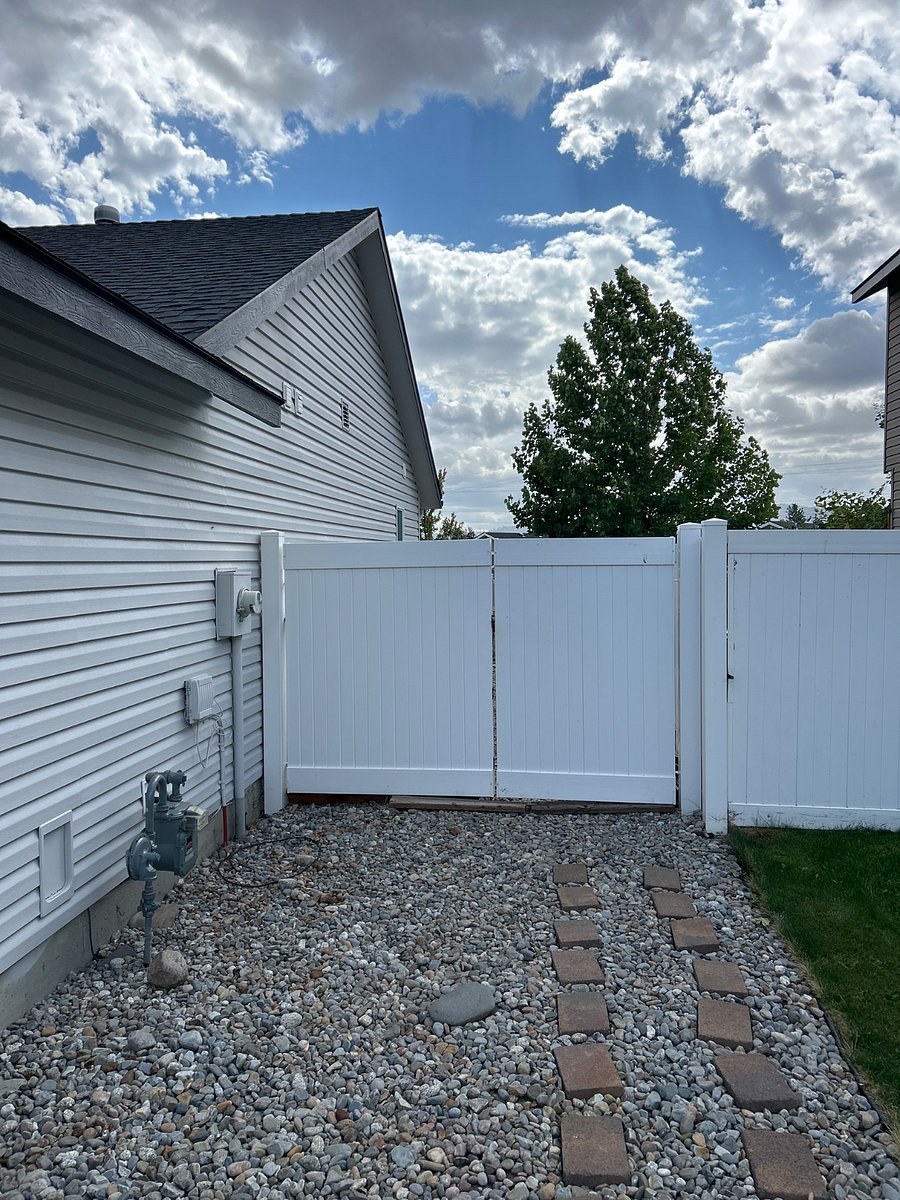Backyard gate looking South