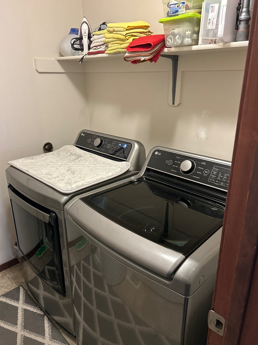 LG High efficiency Washer and Dryer.