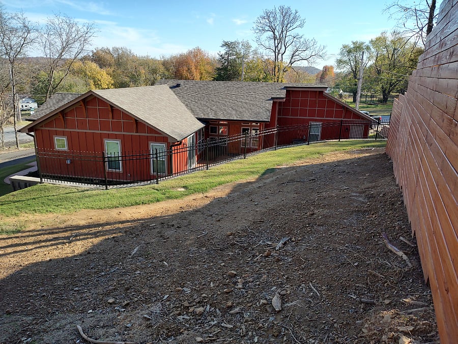 View of back of the house