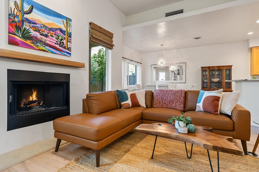 Wood Burning Fireplace