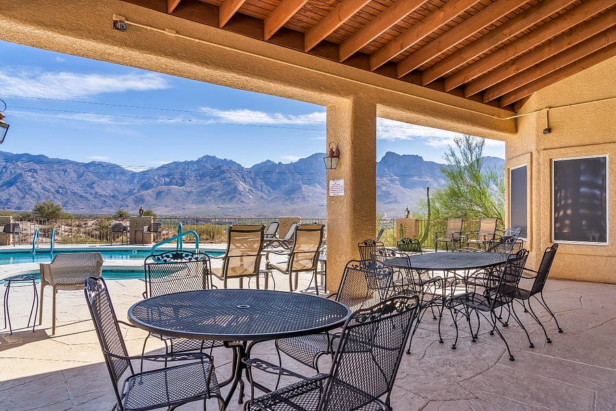 Community Pool Covered Patio