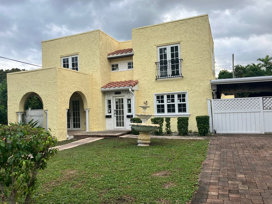 Main house with available driveway parking spots