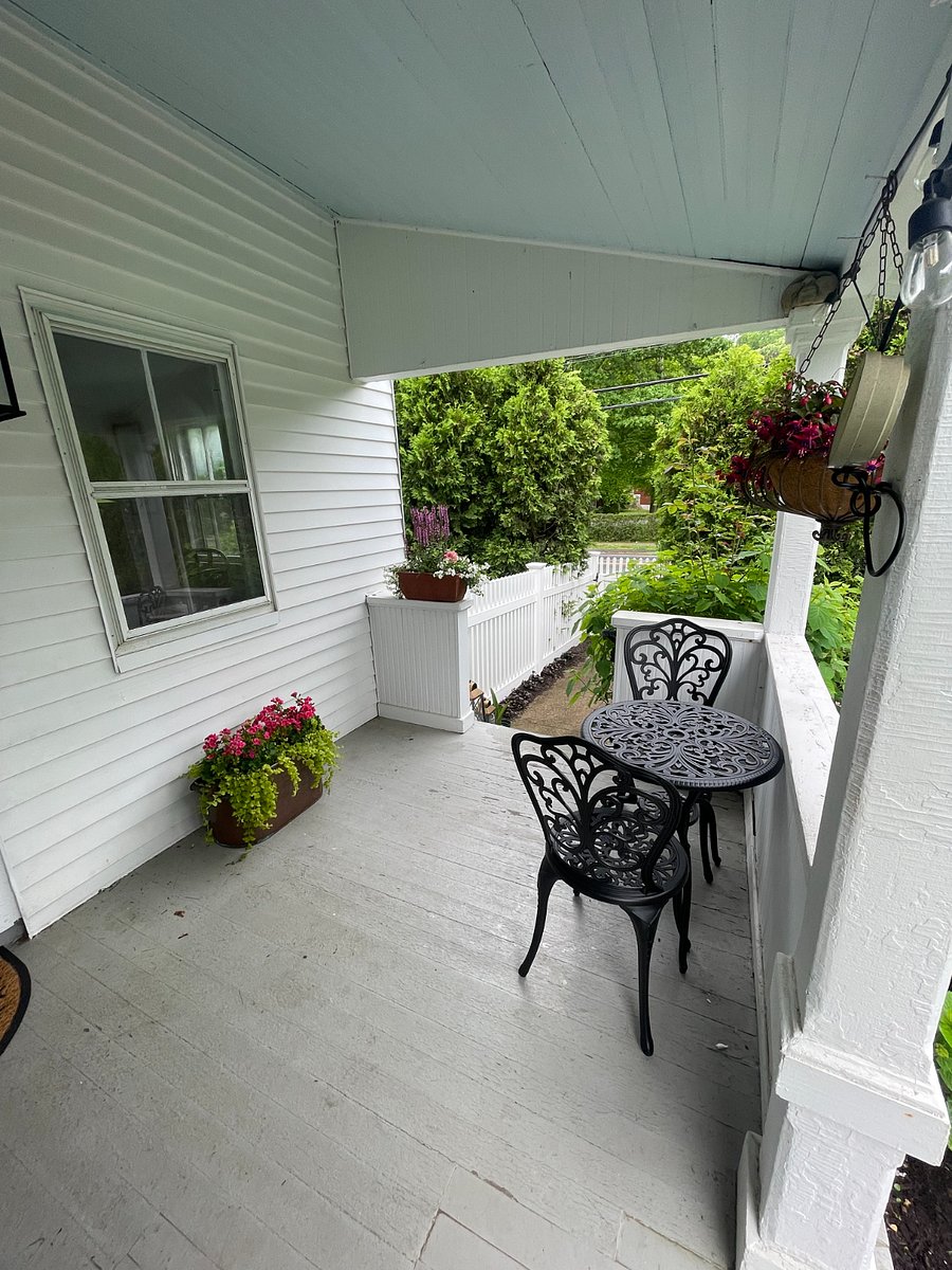 Back porch on property