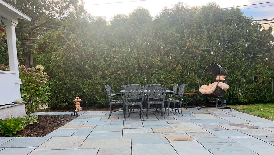Shared backyard patio