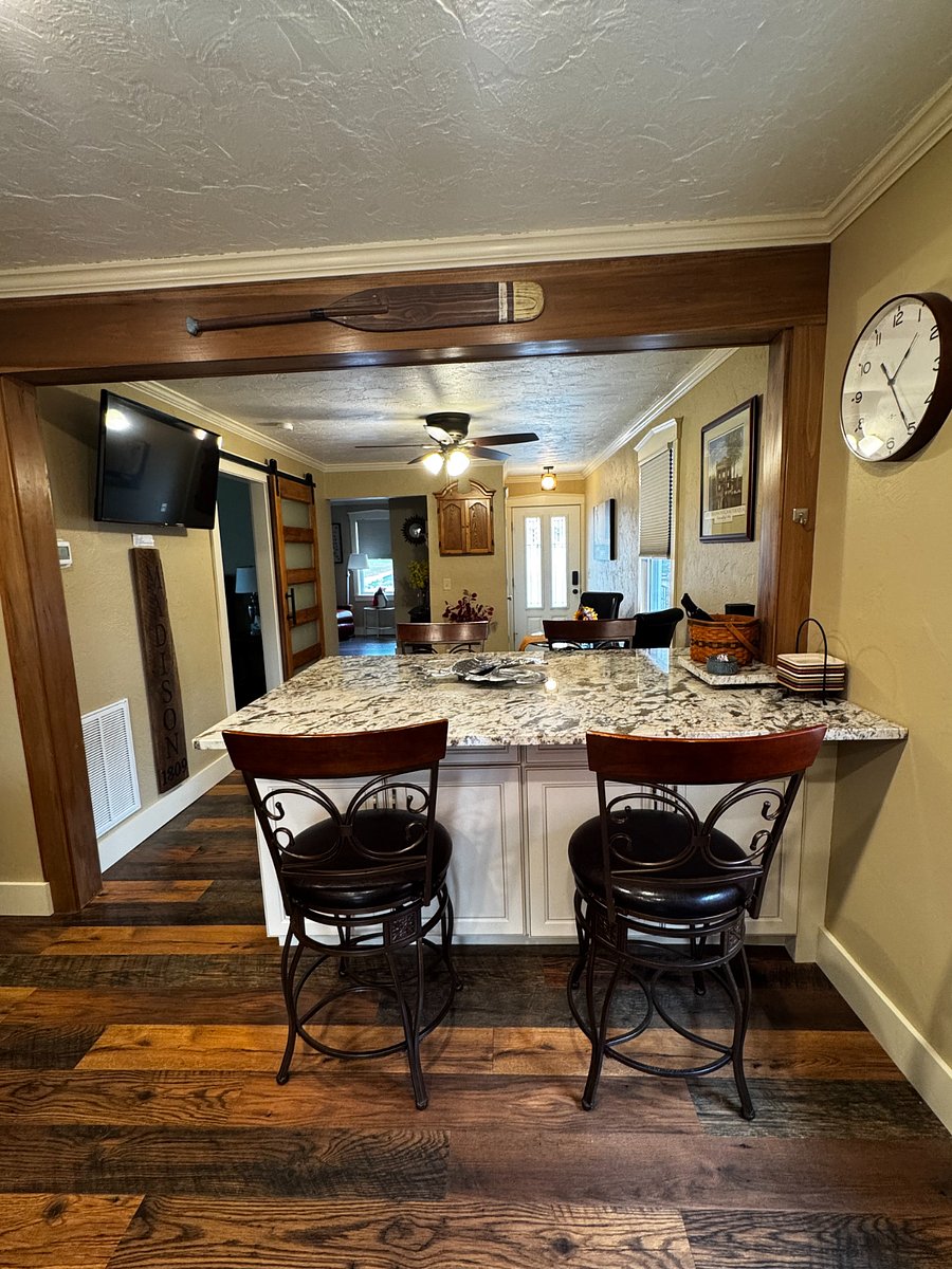 View from the kitchen towards front door. 
