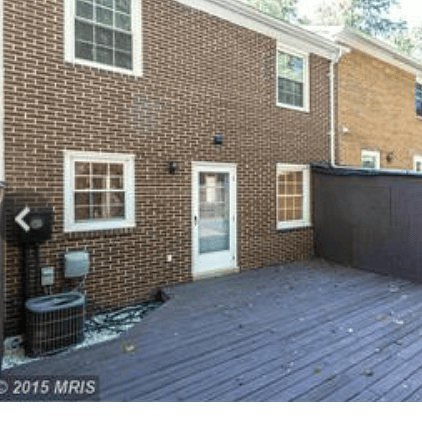 Back of property