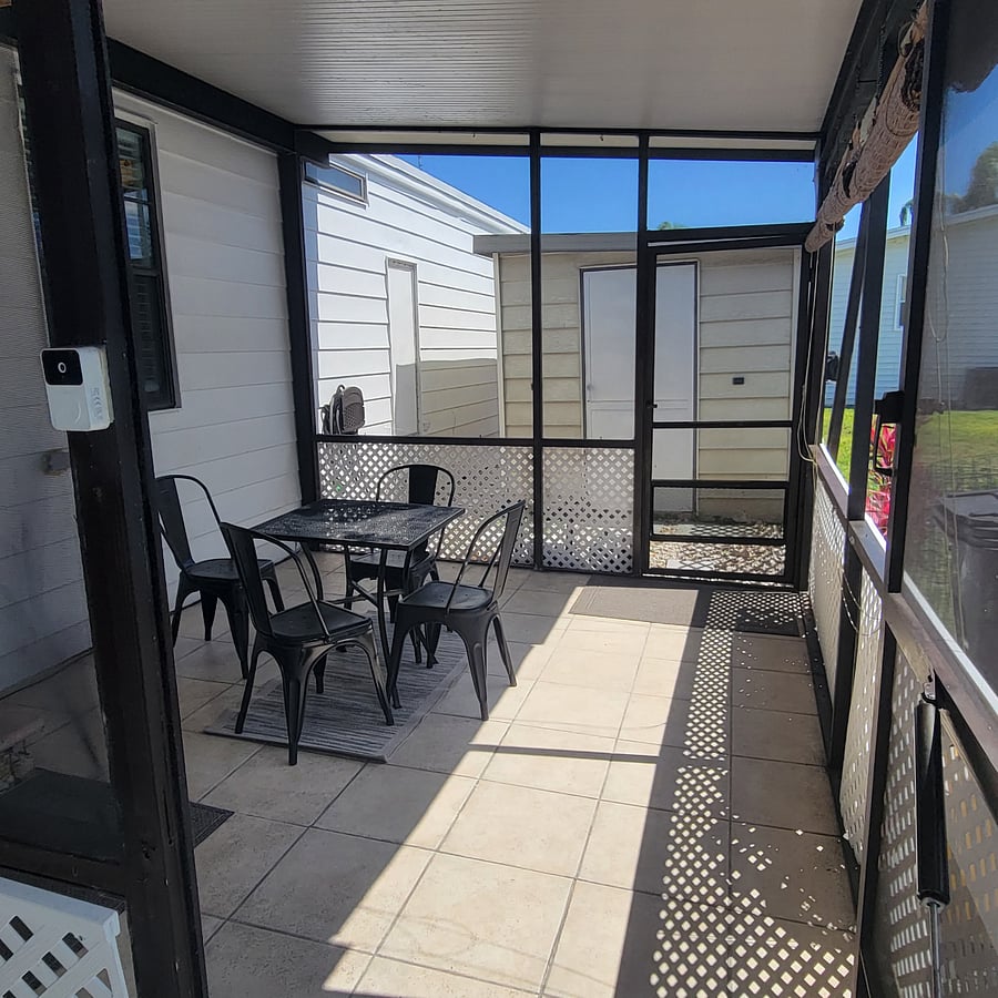 Enclosed patio