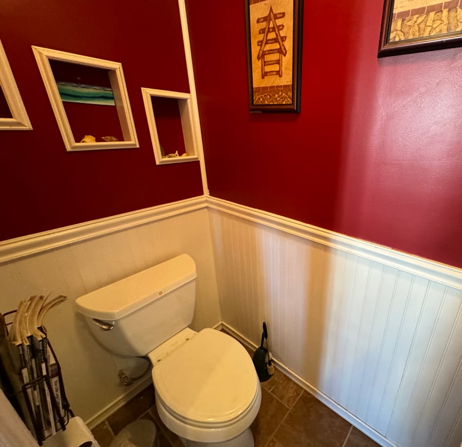 Half bath off kitchen