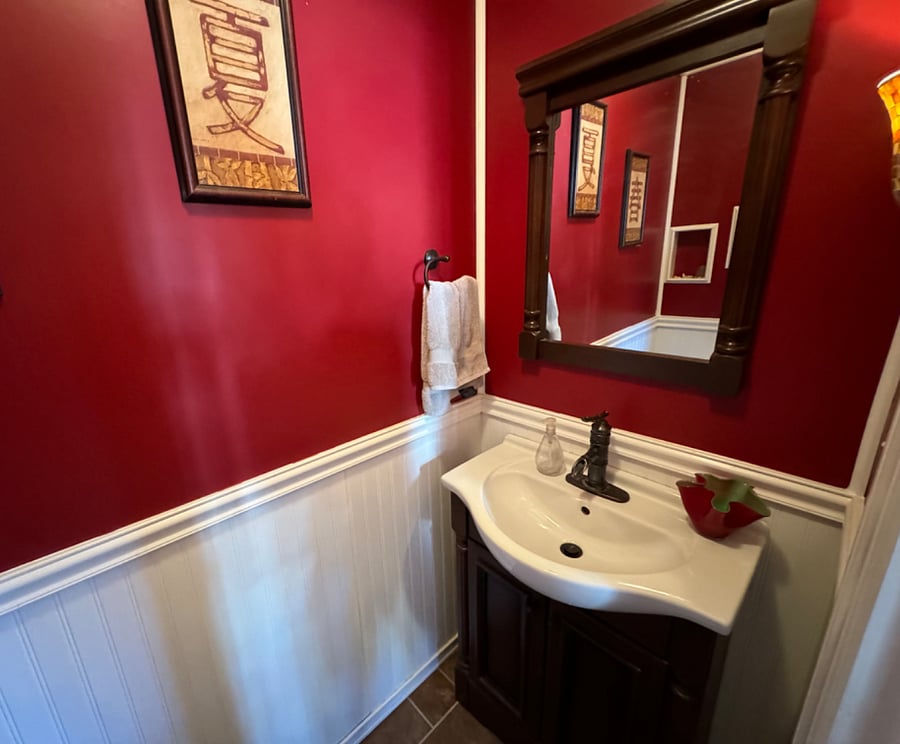 Half bath off kitchen