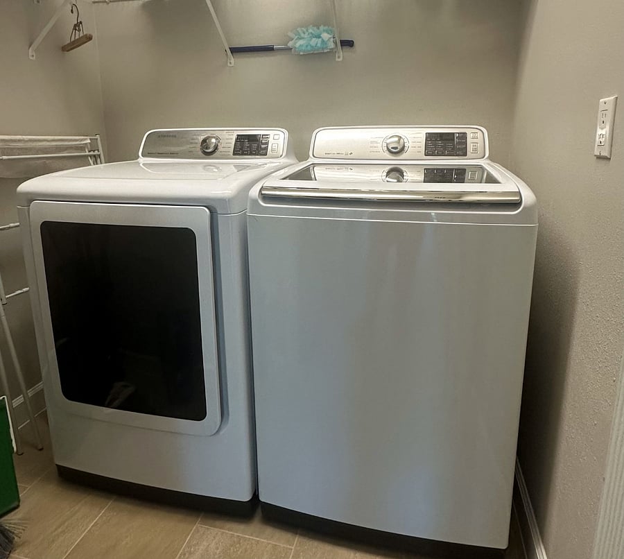 Washer and drier - located off the ktchen