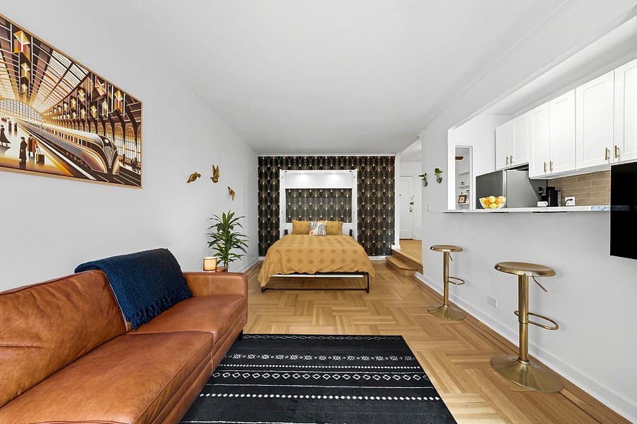 Living Room with Murphy Bed down.