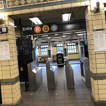 Subway 1 block away (B, Q, S)