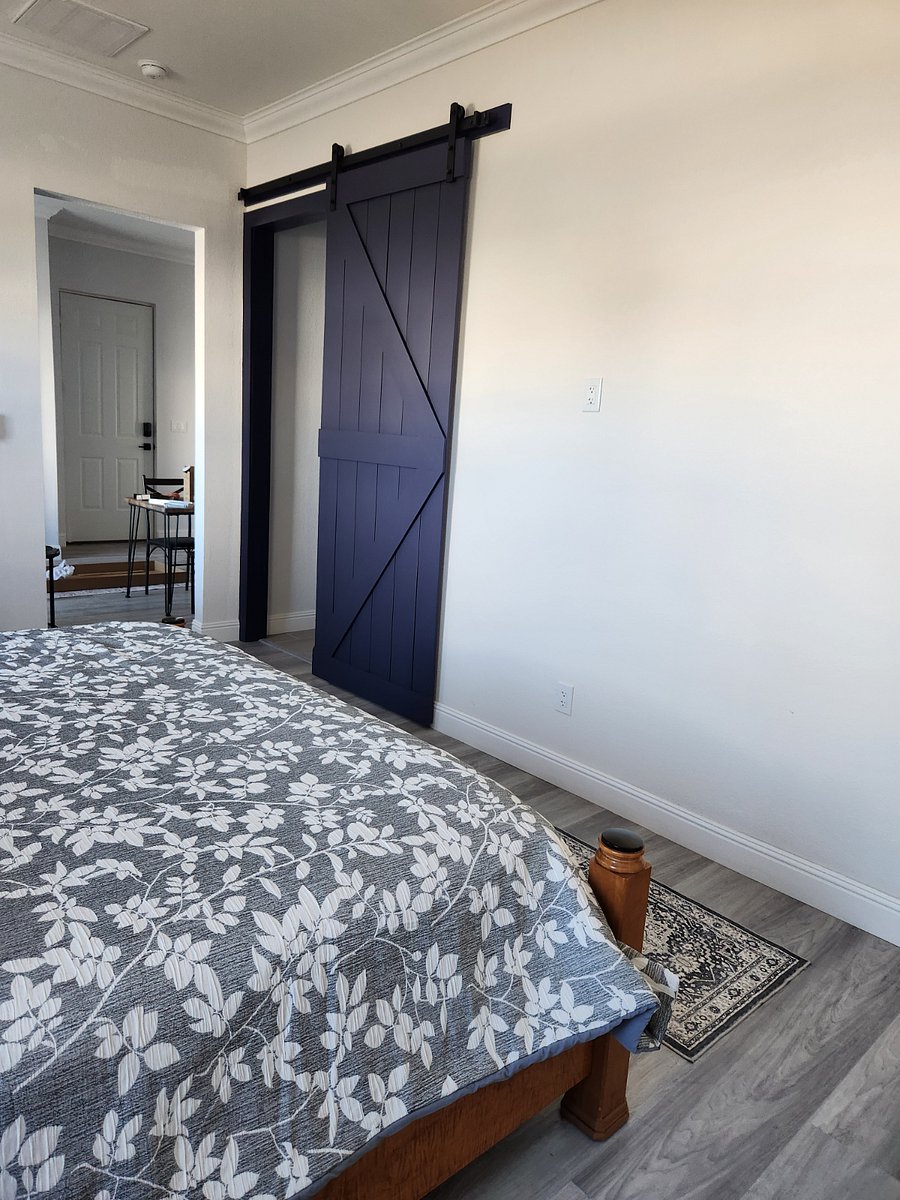 View of the door to the room from the corner