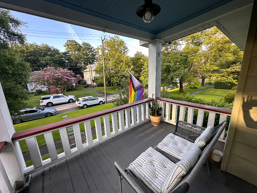 2nd floor balcony dedicated to this unit.