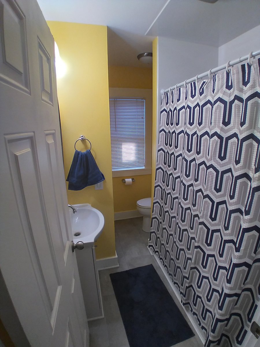 shared bathroom on first floor