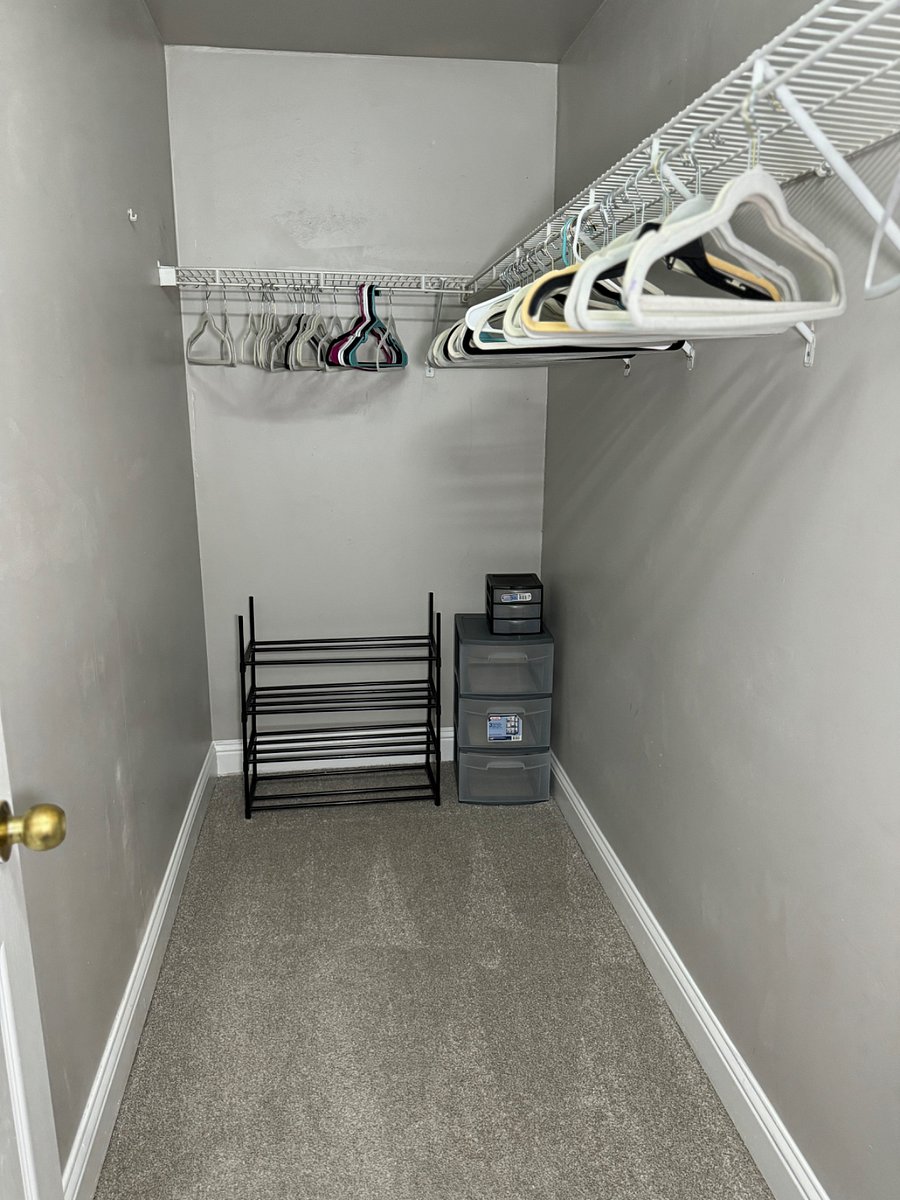 Primary room walk-in closet